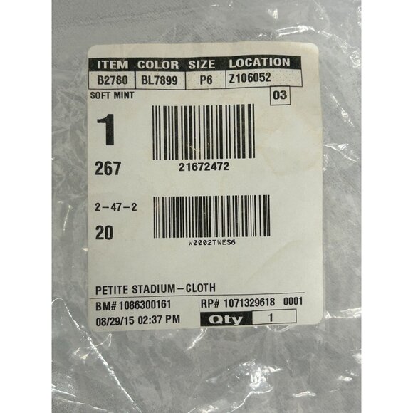 J.Crew Stadium Cloth by Nello Gori Cocoon Coat in Soft Mint - Sz 6P - New - Picture 11 of 13